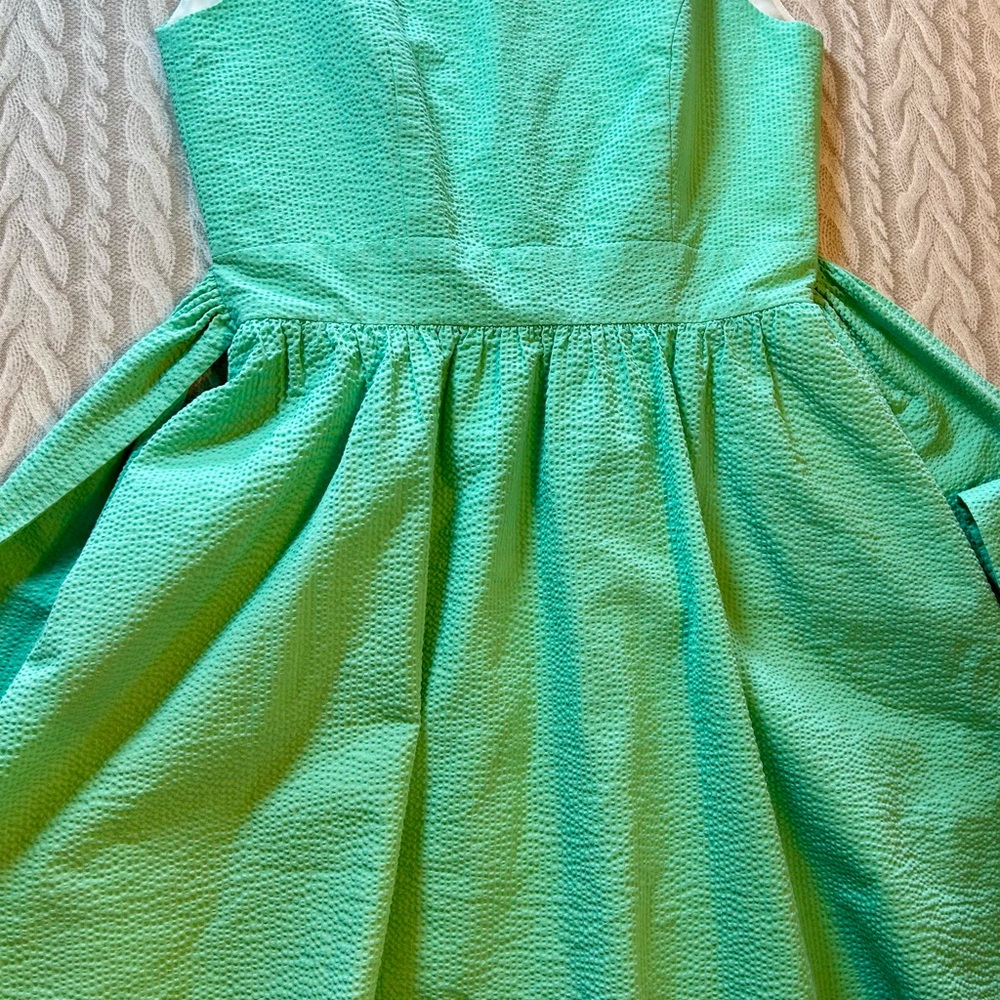 Lauren James  Green Seersucker Easter Dress